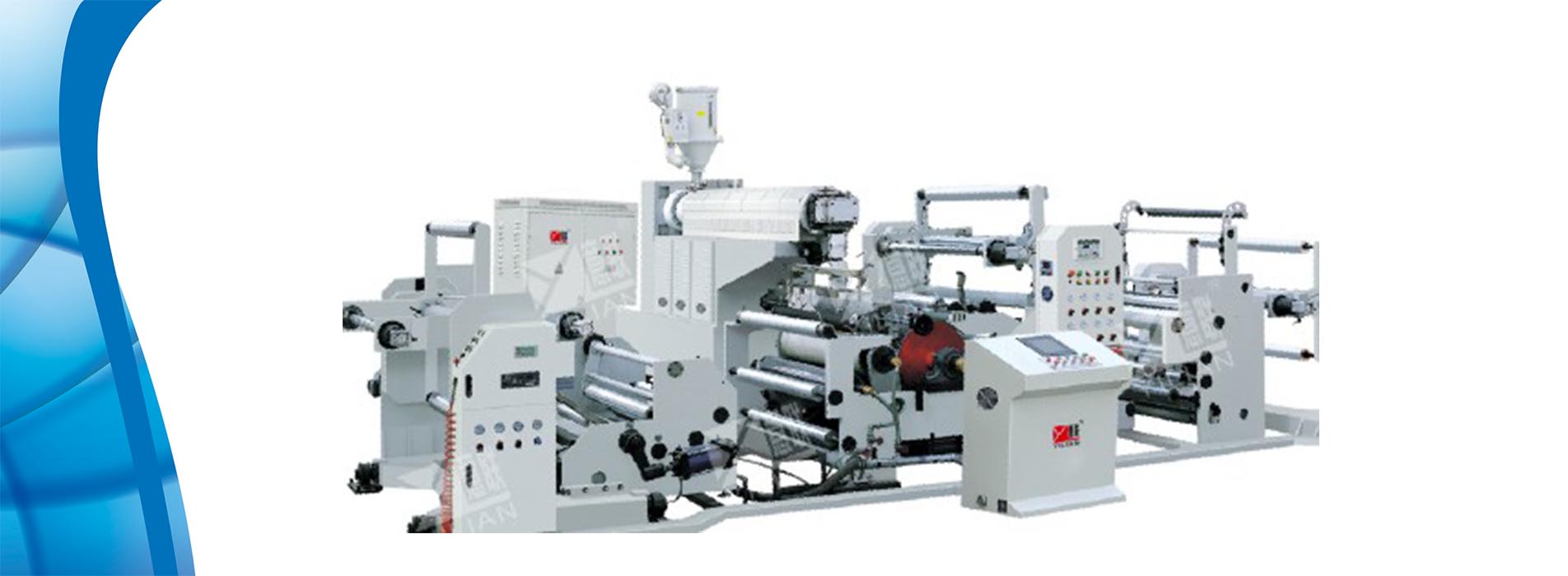 Slitting and rewinding machine